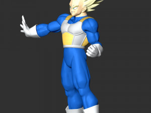 Vegeta SSJ - Dragon Ball Modèles 3D en vedette