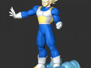 Vegeta SSJ - Dragon Ball Modèles 3D en vedette