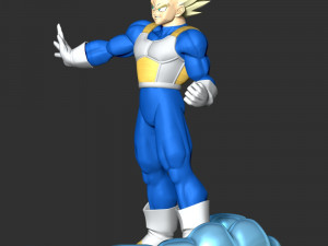 Vegeta SSJ - Dragon Ball Modèles 3D en vedette