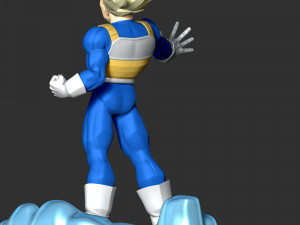 Vegeta SSJ - Dragon Ball Modèles 3D en vedette