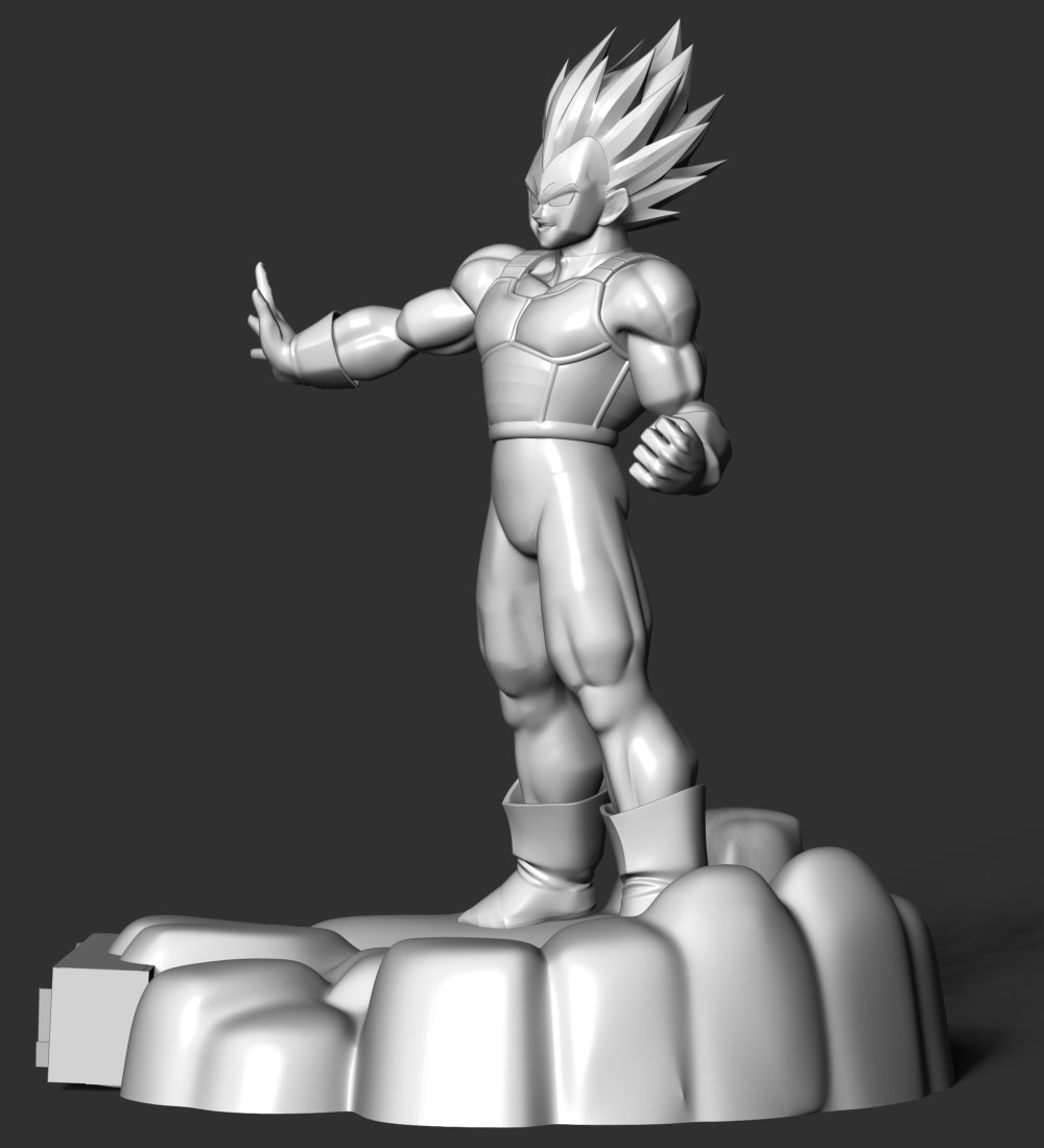 Made a low poly Vegeta. What kinda game would this be for? : r/dbz