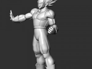 Vegeta SSJ - Dragon Ball Modèles 3D en vedette