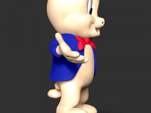 Porky Pig - Looney Tunes 3D Print Model