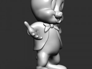 Porky Pig - Looney Tunes 3D Baskı Modeli