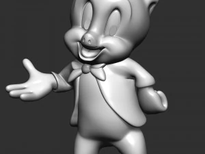Porky Pig - Looney Tunes 3D Print Model