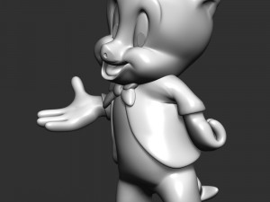 Porky Pig - Looney Tunes 3D Baskı Modeli