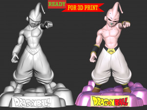 Kid Buu - Dragon Ball Fanart Modelo de impresión 3D