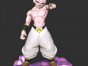 Kid Buu - Dragon Ball Fanart Modelo de impresión 3D