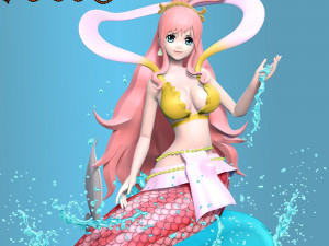 Shirahoshi - One Piece Battle Dance 3D प्रिंट मॉडल