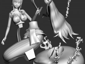 Shirahoshi - One Piece Battle Dance Modelo de Impressão 3D