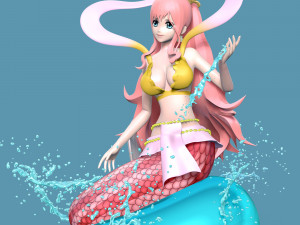 Shirahoshi - One Piece Battle Dance Modelo de Impressão 3D