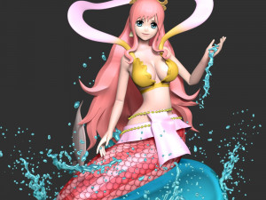 Shirahoshi - One Piece Battle Dance Modelo de Impressão 3D