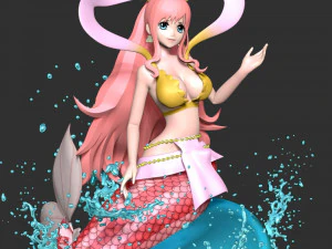 Shirahoshi - One Piece Battle Dance 3D Print Model