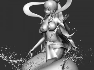 Shirahoshi - One Piece Battle Dance 3D Print Model