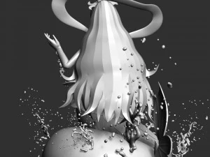 Shirahoshi - One Piece Battle Dance 3D Print Model