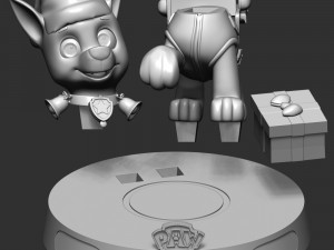 Chase Paw Patrol - Merry Christmas 3D Print Model