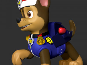 Chase Paw Patrol - Merry Christmas 3D Print Model