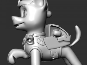 Chase Paw Patrol - Merry Christmas 3D Print Model
