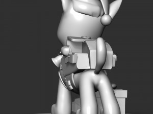 Chase Paw Patrol - Merry Christmas 3D Print Model