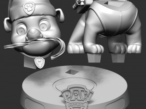 Rubble Paw Patrol - Merry Christmas 3D Принт Модель