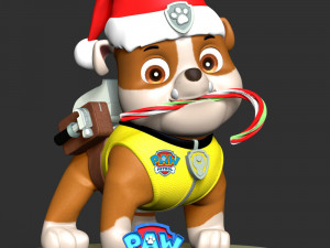 Rubble Paw Patrol - Merry Christmas 3D Принт Модель