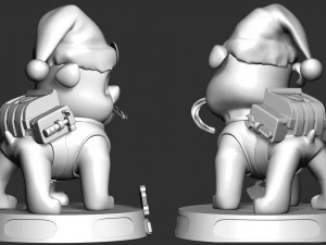 Rubble Paw Patrol - Merry Christmas 3D Print Model