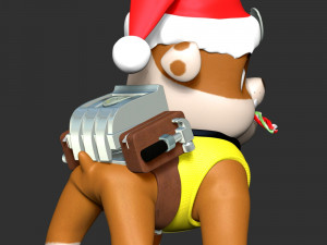 Rubble Paw Patrol - Merry Christmas 3D Принт Модель
