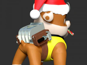 Rubble Paw Patrol - Merry Christmas 3D Print Model