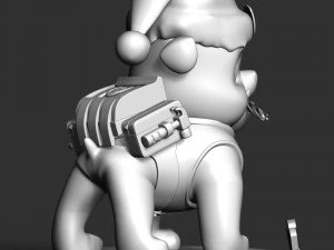 Rubble Paw Patrol - Merry Christmas 3D Print Model