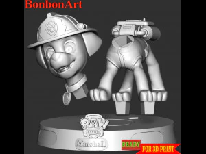 Marshall - Paw Patrol 3D Print Model