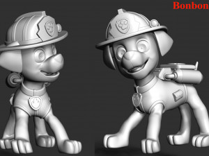 Marshall - Paw Patrol 3D Print Model