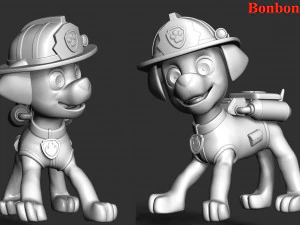 Marshall - Paw Patrol 3D Print Model