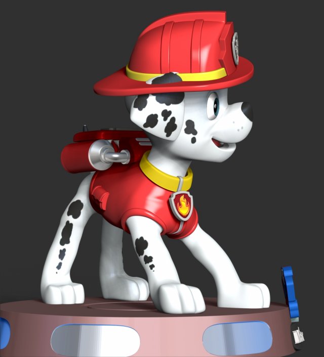 Paw Patrol - Marshall Fire Modello di stampa 3D in Figurine 3DExport