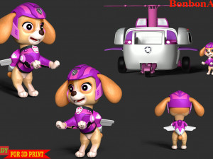 Skye Helicopter - Paw Patrol 3D Принт Модель