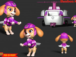 Skye Helicopter - Paw Patrol 3D Print Model