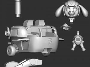 Skye Helicopter - Paw Patrol 3D Print Model