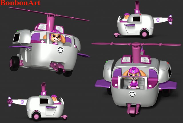 Skye helicopter paw top patrol