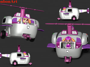 Skye Helicopter - Paw Patrol 3D Принт Модель