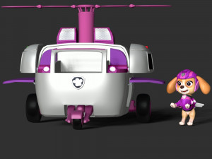 Skye Helicopter - Paw Patrol 3D Принт Модель
