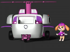 Skye Helicopter - Paw Patrol 3D Print Model