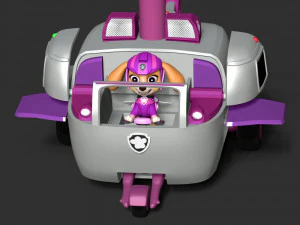 Skye Helicopter - Paw Patrol 3D Print Model