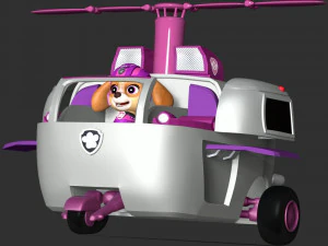 Skye Helicopter - Paw Patrol 3D Print Model