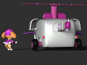 Skye Helicopter - Paw Patrol 3D Принт Модель