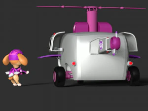 Skye Helicopter - Paw Patrol 3D Print Model