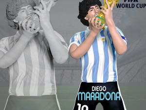 Diego Maradona 3D Print Model