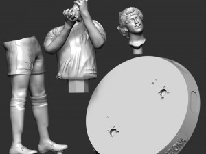 Diego Maradona Modèles 3D en vedette