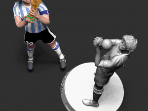 Diego Maradona Modèles 3D en vedette