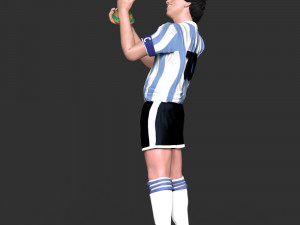 Diego Maradona Modèles 3D en vedette