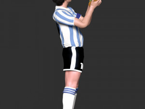 Diego Maradona Modèles 3D en vedette