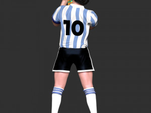 Diego Maradona Modèles 3D en vedette